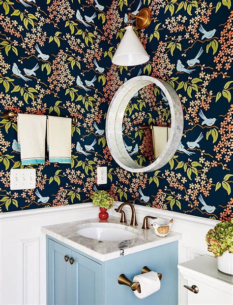 Whimsical Wallpaper For Powder Room Too Much Or Just Right Let Me