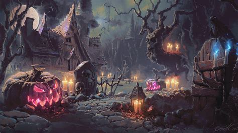 3840x2160 Halloween Artwork 4k Hd 4k Wallpapers Images Backgrounds