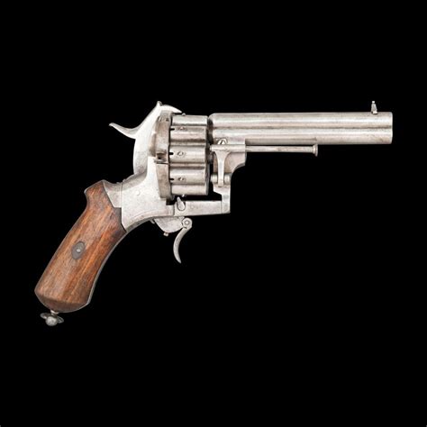 Sold At Auction Lefaucheux 20 Shot Double Barrel Pinfire Revolver