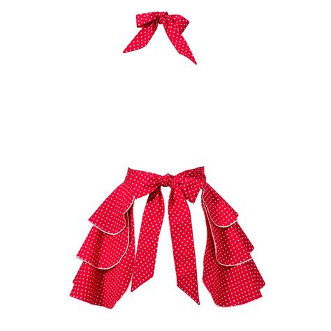 Sweetheart Red Apron Sexy Vintage Retro Hostess Aprons