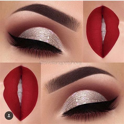 21 Looks Eye Makeup For Red Lips Cherrycherrybeauty