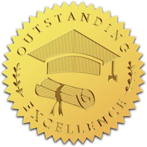 Craspire 2 Graduation Gold Foil Embossed Stickers