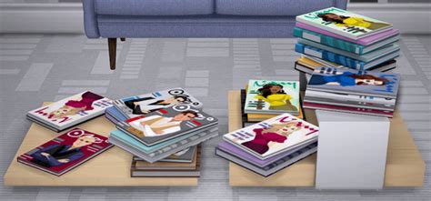 Sims 4 Magazines Cc Clutter And Magazine Racks Fandomspot