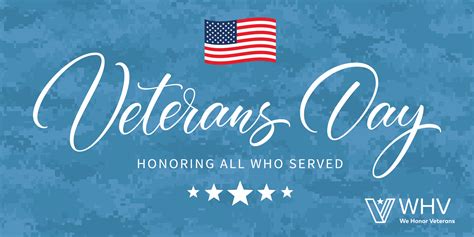 Veterans Day Graphic For Twitter We Honor Veterans