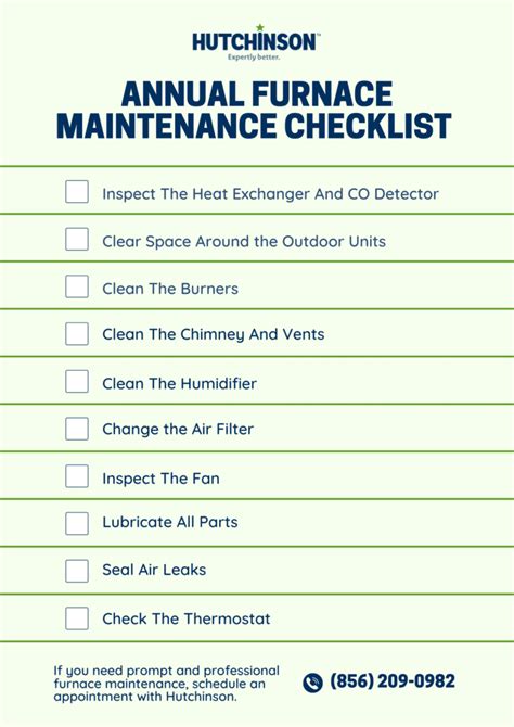 Annual Furnace Maintenance Checklist 10 Easy Steps Updated 2022