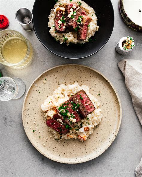 Steak and lobster are a pretty rich combination. Reverse Sear Steak and Lobster Risotto · i am a food blog i am a food blog