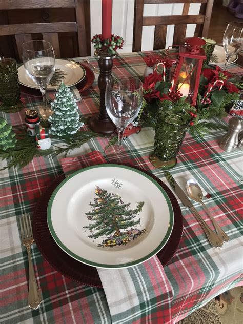 Charger Plates From Michaels With Spode Christmas Tree Christmas