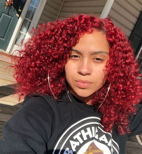⚠️credit Before Reposting Give It Sus ⚠️ Xoxo Shesoboujie Red Curly Hair Dyed Natural