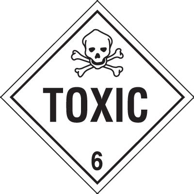 Toxic Hazardous Material Placards Seton
