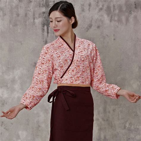 Women Japan Style Chef Uniform Japanese Chef Service Kimono Working Wear Hostess Work Clothes