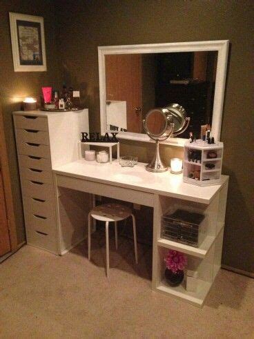 I was asked to make a makeup vanity, so i made a makeup vanity. Love this homemade Vanity | Home decor, Home diy