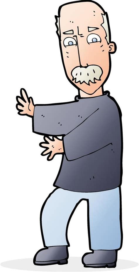 Cartoon Angry Old Man 12283409 Vector Art At Vecteezy