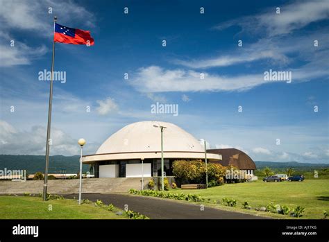 Samoa Upolu Polynesian Polynesia Samoan Government Building Fale Fono