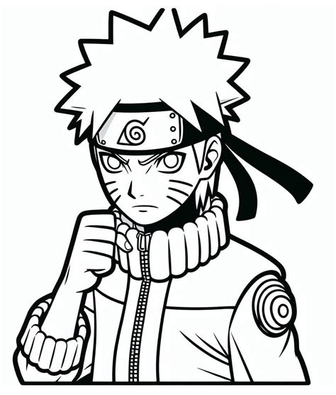 Cool Naruto Face Coloring Page Download Print Or Color Online For Free