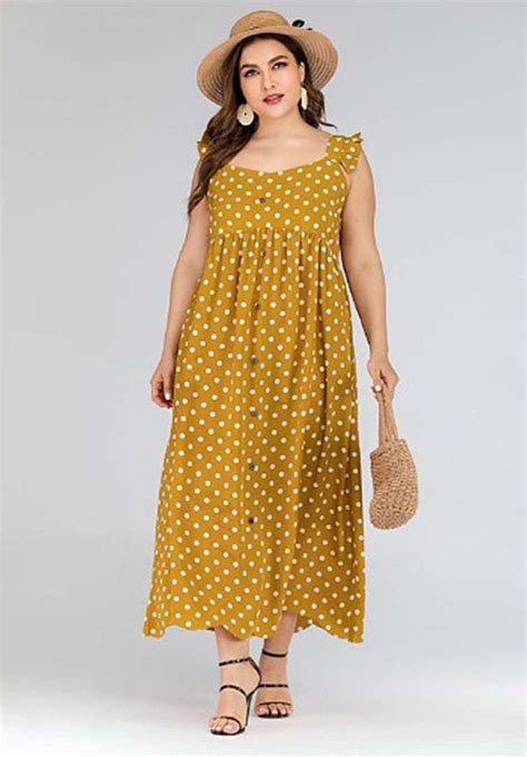 Plus Size Beach Maxi Dress Attire Plus Size