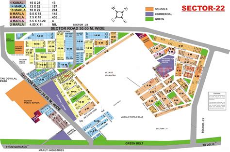 Sector 22 Map Gurgaon Sector 22 Plot Map Sector 22 Gurgaon Plot Map