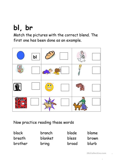 You may also look for a few pictures that related to 1st grade blends worksheets by scroll because of. Grade 1 Bl Blends Worksheets - Consonant Blends Reading ...