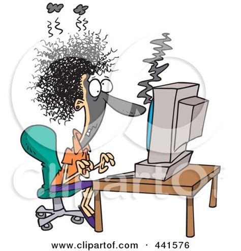 Cartoon doctors rushing sick computer on a gurney to a hospital medical room. Royalty-Free (RF) Clipart of Computer Problems ...