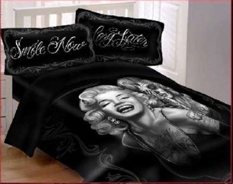 Marilyn Monroe Comforter 3 Pieces Set Pillow Shams Ghost Queen Size