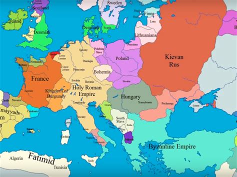 Medieval Europe Map