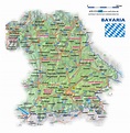 Map of Bavaria (State / Section in Germany) | Welt-Atlas.de