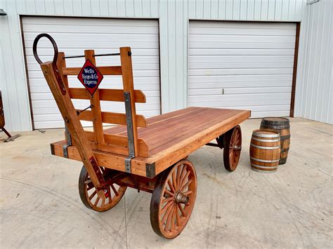 Sold Railroad Baggage Cart In 2020 Antique Wagon Buffet Table