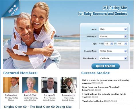 This site was created back in 2011 and recently it merged with seniorpeoplemeet. senior dating sites for over 60 | just b.CAUSE