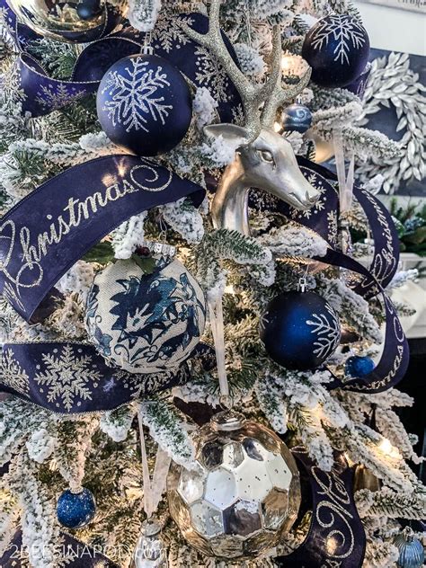 Midnight Blue Christmas Ornaments