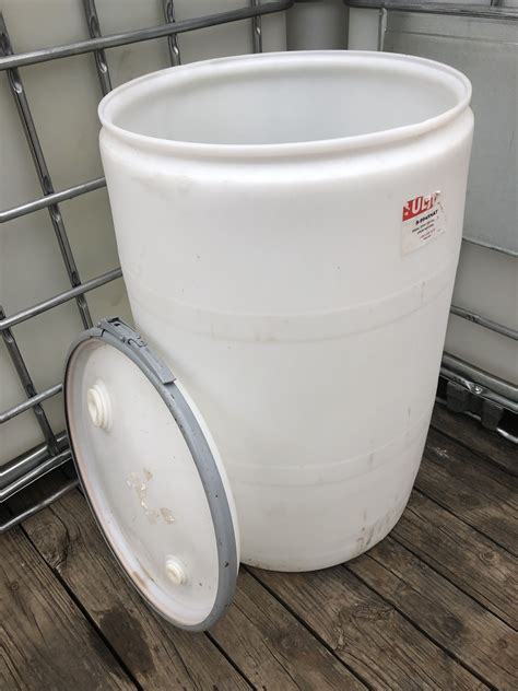 Plastic 55 Gallon Food Grade Removable Top Snap Ring Barrel