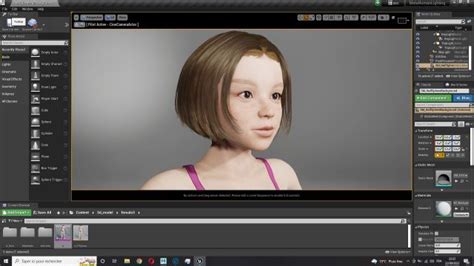 Realistic Girl Rig Facial Blender Low Poly 3d Model In Çocuk 3dexport
