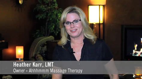 Massage Therapy Promotional Video Ahhmmm Massage Therapy Youtube