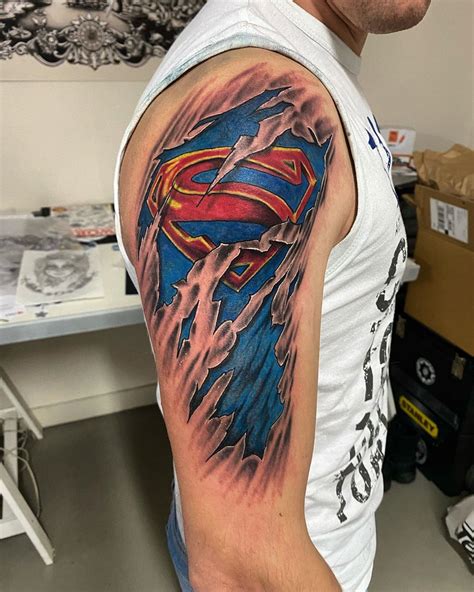 Updated 45 Heroic Superman Tattoos June 2020