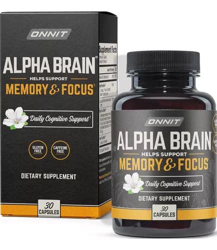 Onnit Alpha Brain Memory And Focus Nootrópico Cerebral 30 Cáps