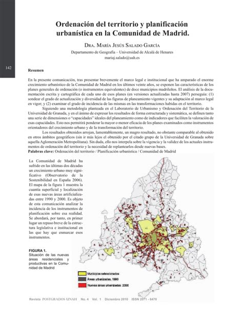 Ordenación Del Territorio Y Planificación Urbanística En La