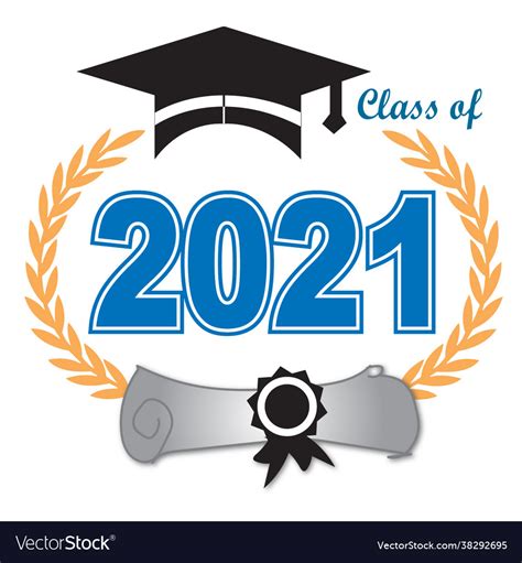 Graduation Class 2021 Png Royalty Free Vector Image