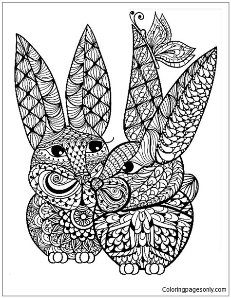 Mandala Rabbit Coloring Pages Mandala Coloring Pages Free Printable