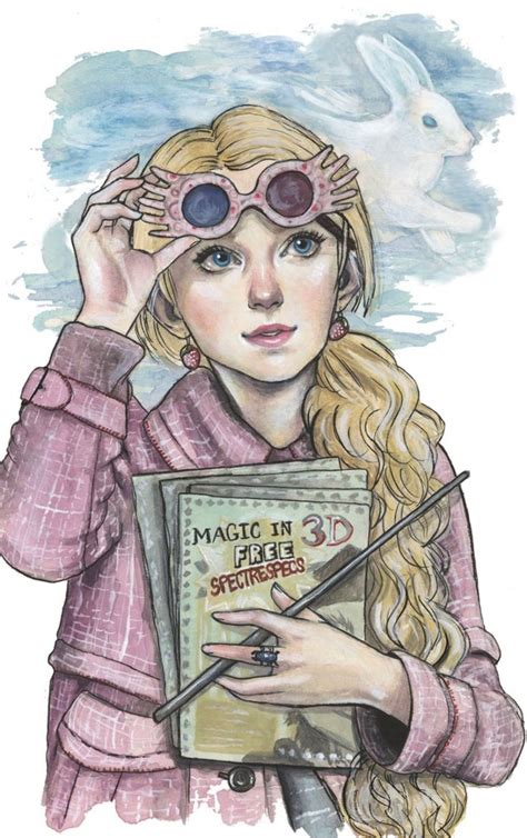 Luna Lovegood Print Harry Potter Artwork Harry Potter Drawings