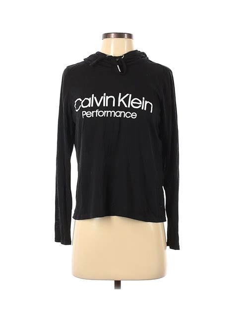 Calvin Klein Performance Women Black Long Sleeve T Shirt S Ebay