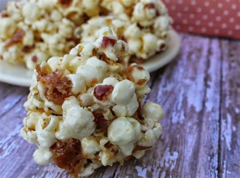 Maple Bacon Popcorn Ball Recipe This Mama Loves