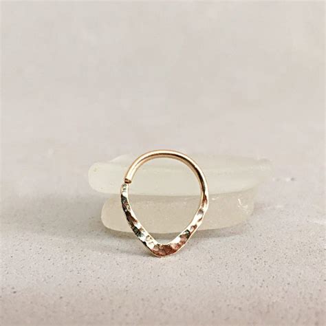 Triangle Septum Ring Gold Septum Ring 16g Septum Jewelry Ring Etsy