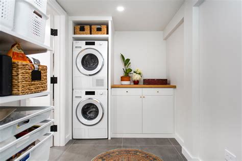 Placing your washing machine outside the bathroom will keep your machine dry and will last for a long time. Here's How to Add a Washer and Dryer to Your Home