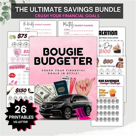 Bougie Budgeting Saving Challenge Cash Savings Money Challenge Sinking Funds Saving Money