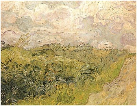 Van gogh's father, theodorus van gogh, was an austere country minister, and his mother, anna cornelia carbentus, was a moody artist whose love of nature, drawing and watercolors was transferred to her son. Green Wheat Fields by Vincent Van Gogh - 181 - Painting