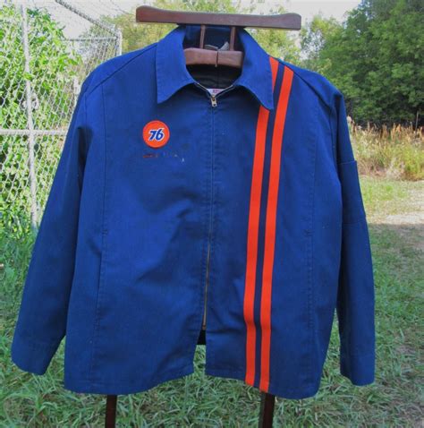 Vintage Union 76 Gas Station Attendant Uniform Jacket Large L