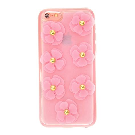 Pretty Pink Silicone Flower Phone Case Iphone 5c All Phone And Ipod