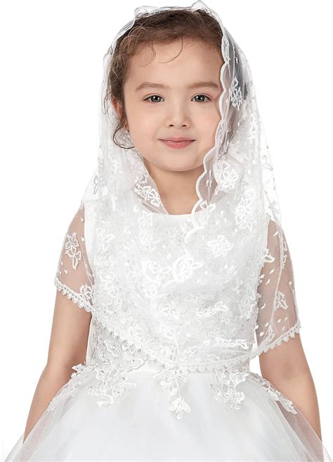 Buy Pamor Infinity First Communion Veils For Girls Lace Chapel Veil