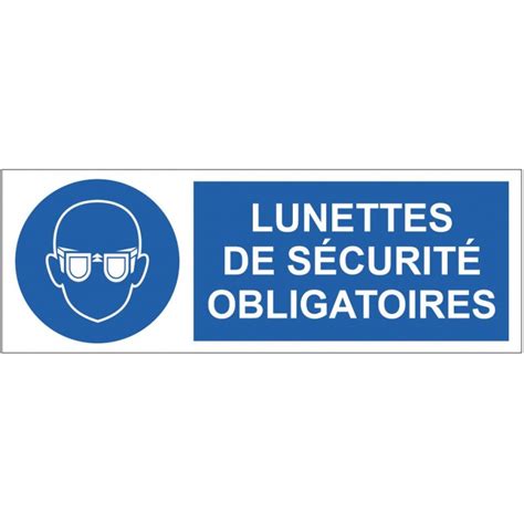 Panneau Lunettes De S Curit Obligatoires Refd Sticker Communication