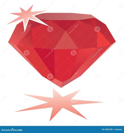 Ruby Gemstone Vector Stock Vector Illustration Of Gemstones 3456785