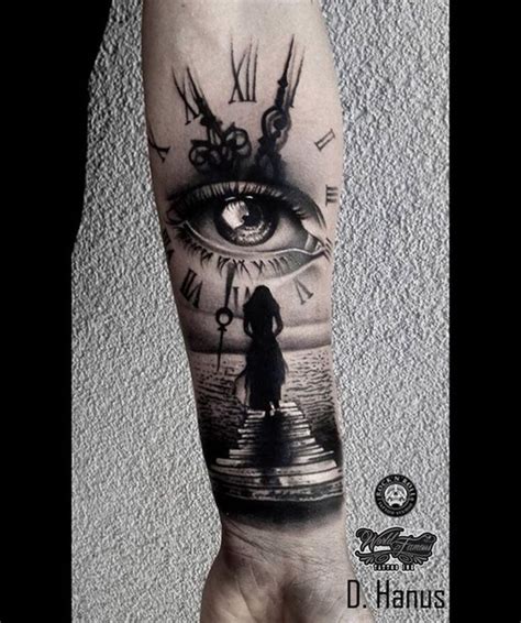 Tattoo By Igdominikhanus Eye Tattoo Watch Tattoos Tattoos For