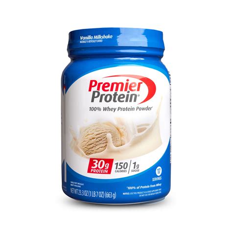 Premier Protein 100% Whey Protein Powder, Vanilla Milkshake, 30g